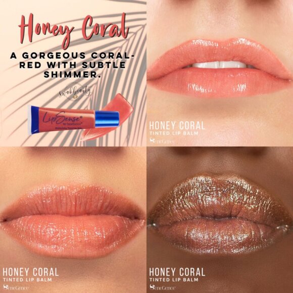 Honey Coral LipSense Tinted Moisturizing Lip Balm - Picture 1 of 3